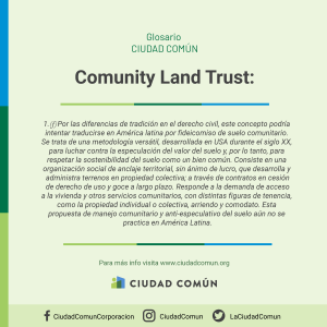 Comunity Land Trust